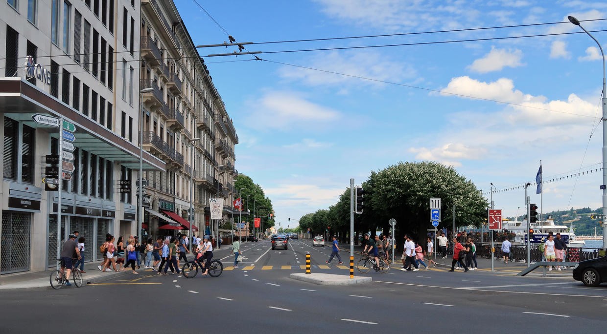 Một ngày nắng đẹp ở Geneva, Thụy Sĩ. Ảnh: OMER FARUK YILDIZ/ANADOLU AGENCY VIA GETTY IMAGES