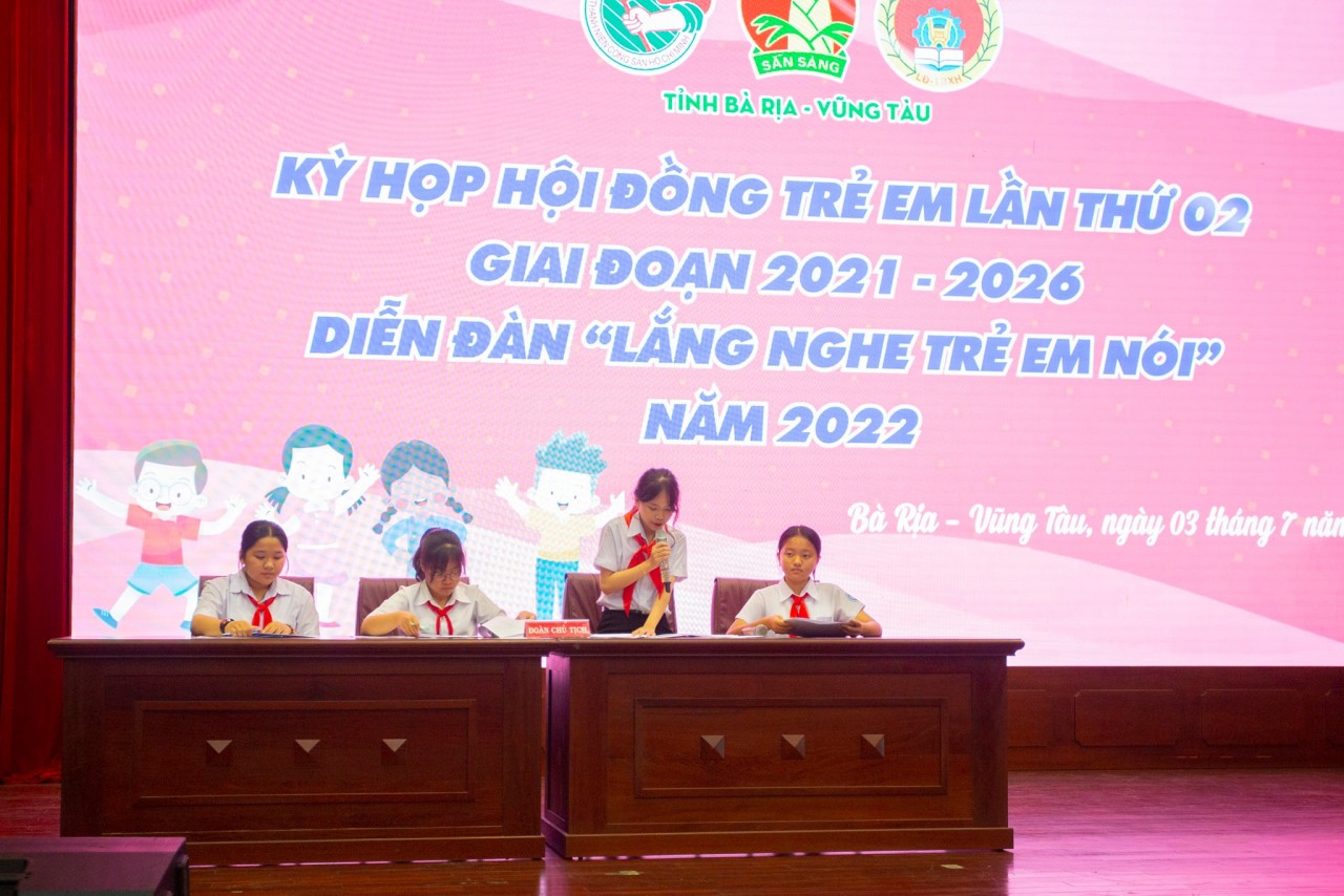 Hơn 200 học sinh Bà Rịa Vũng Tàu cùng tham gia "Điều em muốn nói"