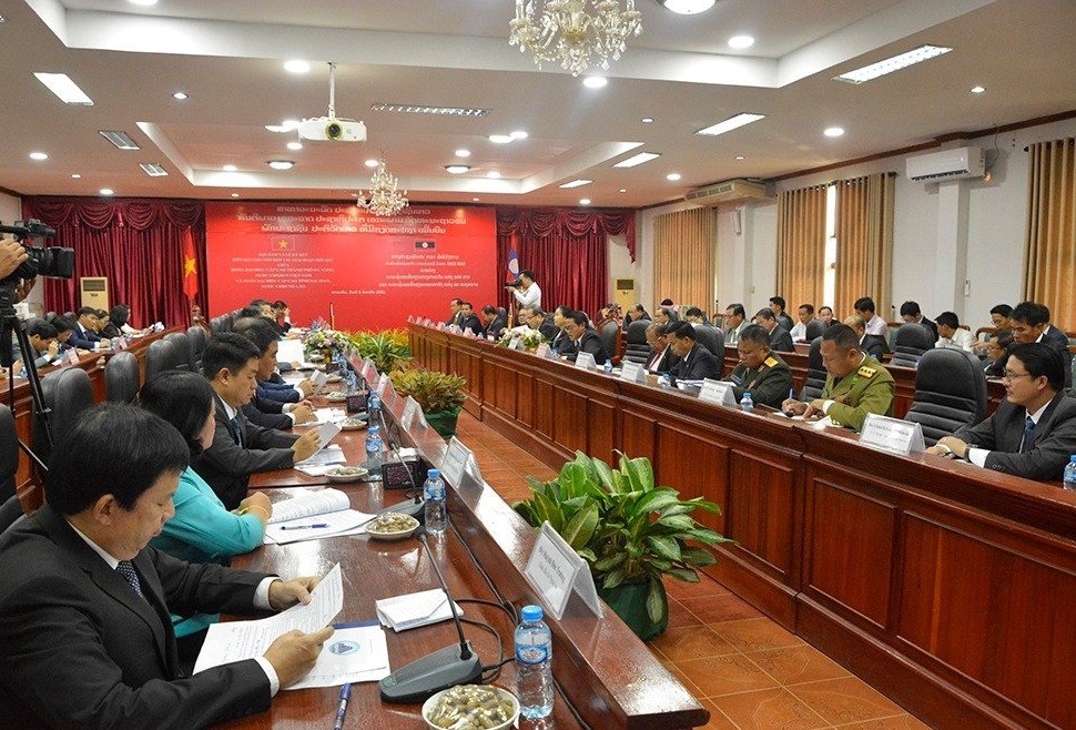 Quang cảnh buổi làm việc. Ảnh: Vilayvon