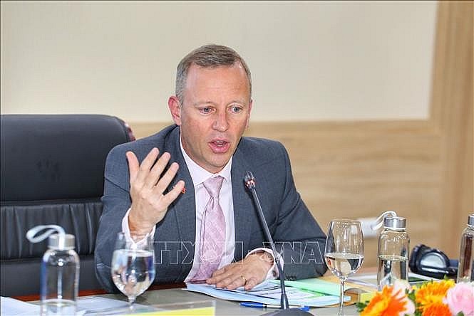 Ông Gareth Ward, Đại sứ Vương quốc Anh tại Việt Nam. Ảnh: Tuấn Đức/TTXVN