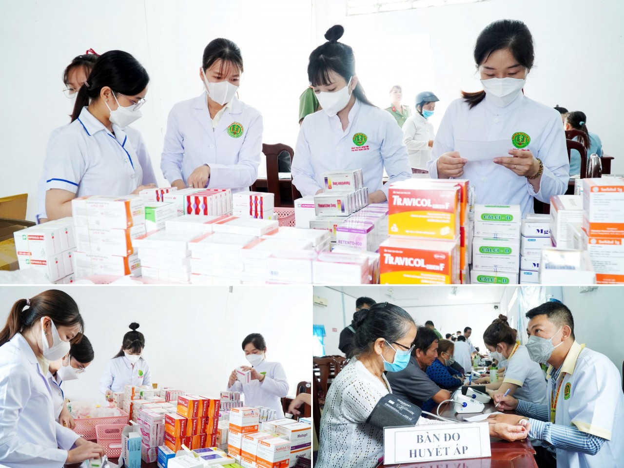 Khám bệnh, phát thuốc miễn phí và tặng 300 phần quà cho người nghèo tại xã vùng sâu