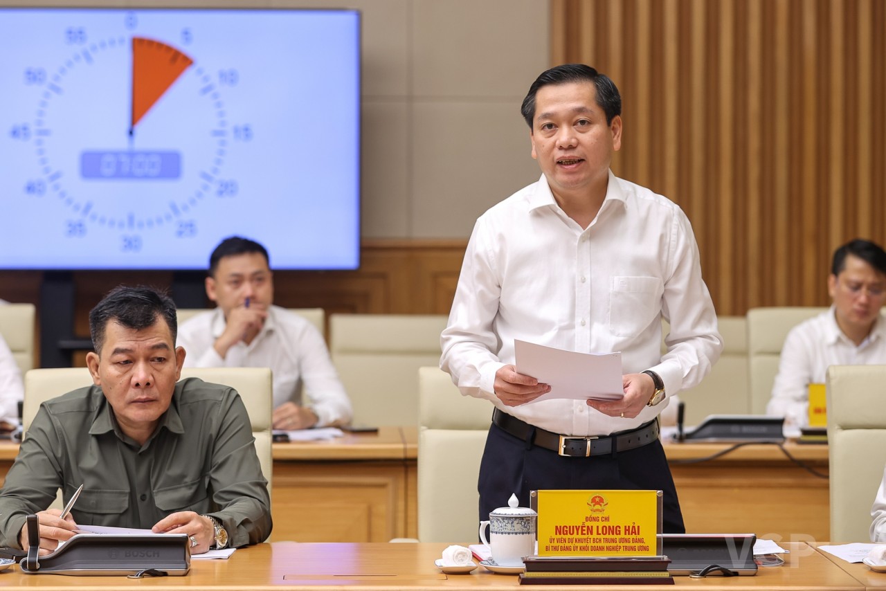 Thường trực Chính phủ làm việc với Đảng ủy Khối doanh nghiệp Trung ương