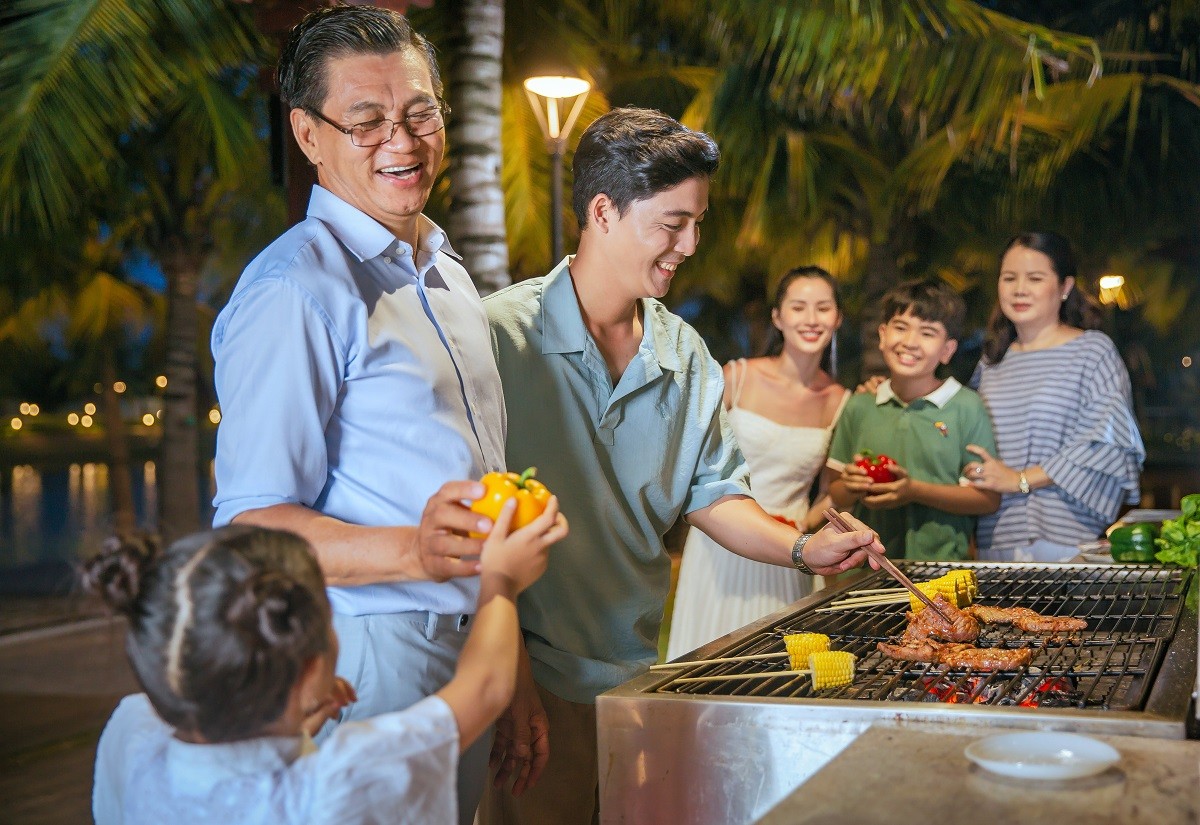 Khoảnh khắc ý nghĩa cùng cả gia đình tại vườn nướng BBQ công viên 36ha.