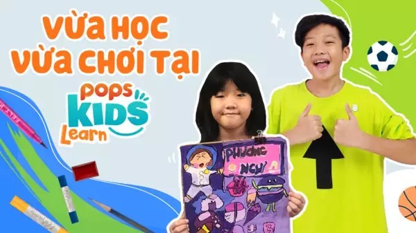 Trẻ vừa học vừa chơi cùng POPS Kids. Trẻ vừa học vừa chơi cùng POPS Kids.