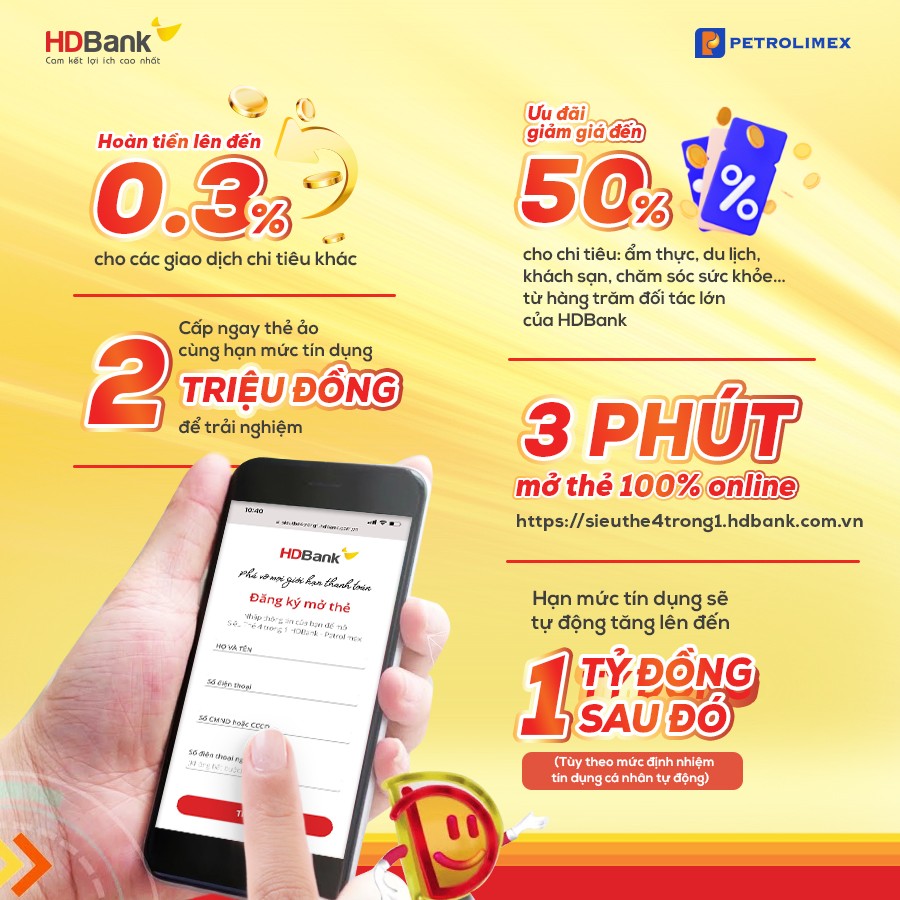 Bật mí cách hoàn được nhiều tiền nhất khi dùng thẻ HDBank Petrolimex 4 trong 1