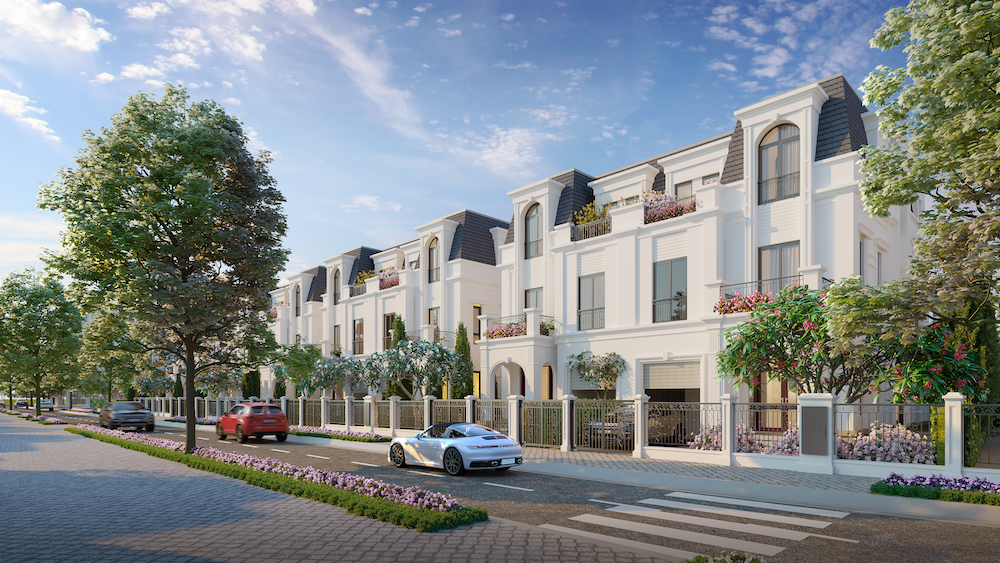 Biệt thự Thảo Viên Villas được thiết kế theo phong cách Hoàng gia Anh với lối thiết kế vừa hiện đại xen lẫn nét cổ kính tạo sự uy nghi tráng lệ.