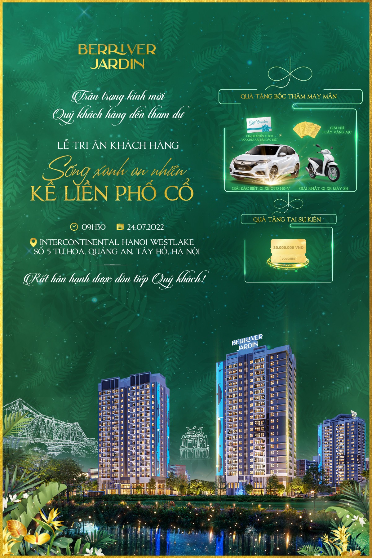 Cơ hội “Mua nhà đẹp - Trúng ô tô” tại BerRiver Jardin