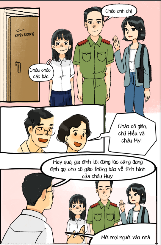 Truyện tranh về chống bắt nạt trẻ em trên môi trường mạng