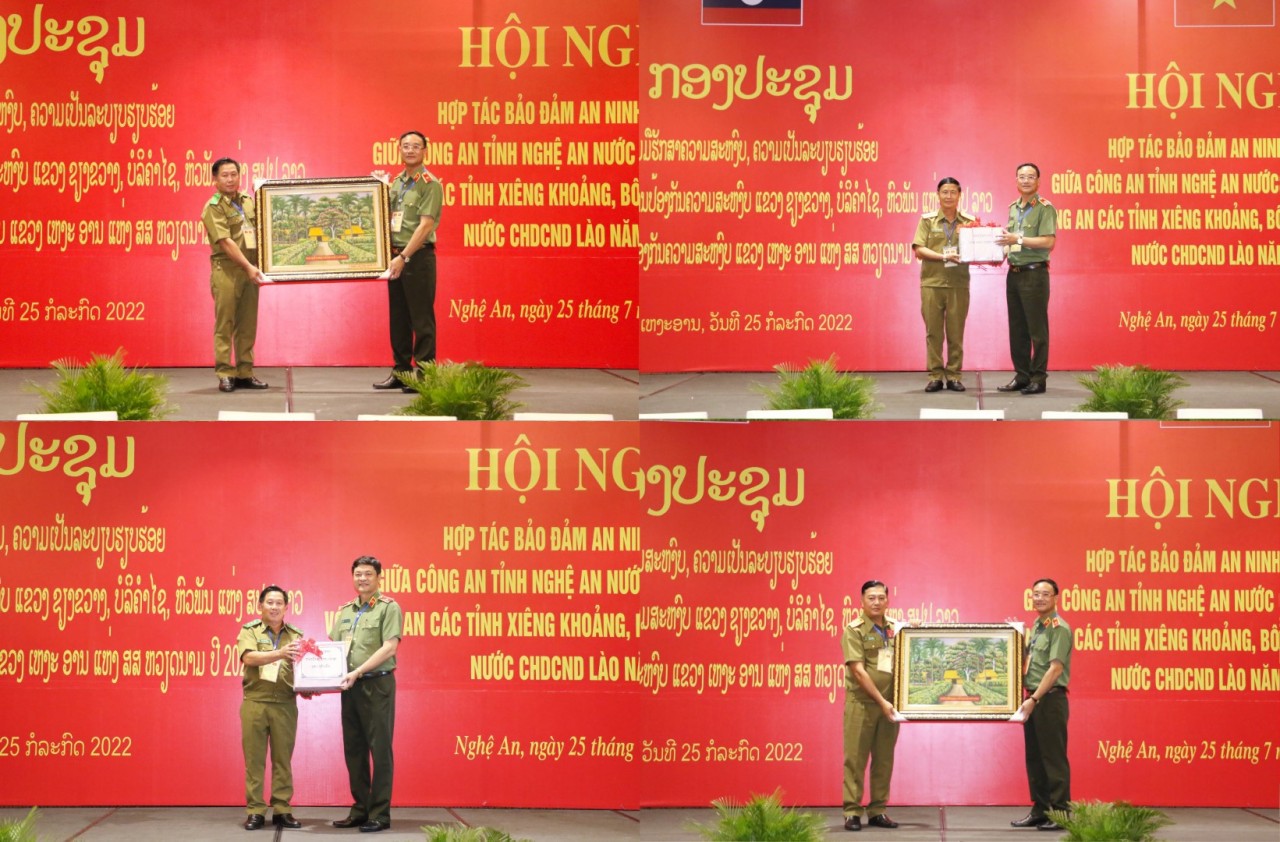 Nghệ An và 03 tỉnh nước bạn Lào tăng cường quan hệ hữu nghị, hợp tác bảo đảm an ninh trật tự