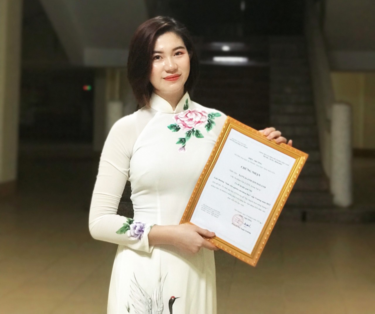 Soudalath đạt giải nhì về nghiên cứu đề tài khoa học cấp trường