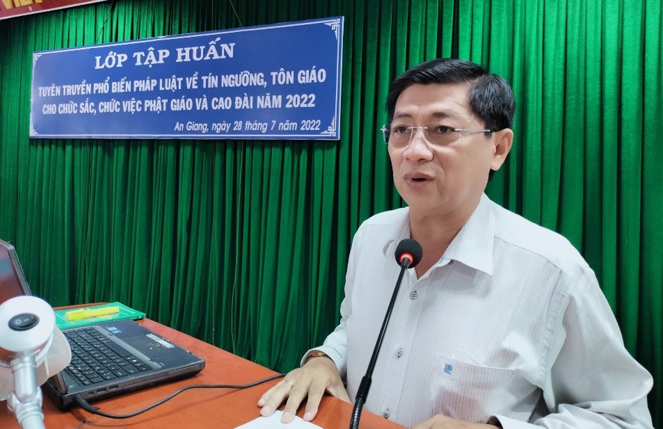 150 chức sắc, chức việc tại An Giang tập huấn về tín ngưỡng tôn giáo