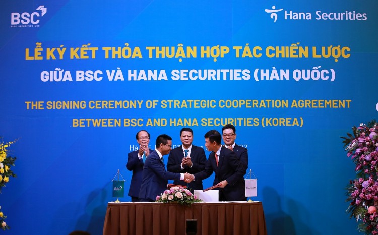 BSC và Hana Securities (Hàn Quốc) ký kết thỏa thuận hợp tác chiến lược