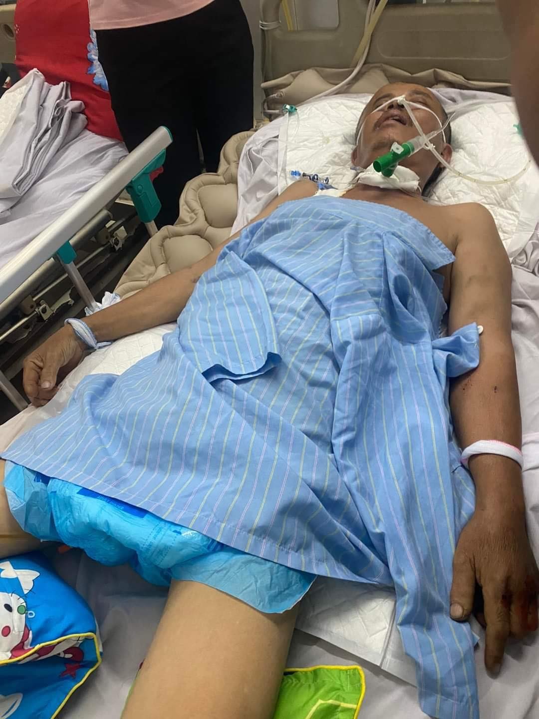 Lời khẩn cầu của người vợ có chồng bị tai nạn giao thông không có tiền chữa bệnh