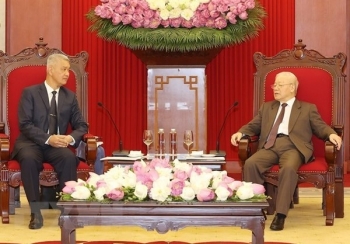 tong bi thu nguyen phu trong tiep bi thu trung uong dang ndcm lao