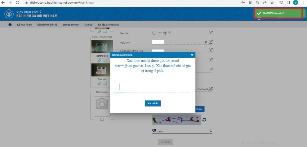 Hướng dẫn thay đổi, cập nhật số điện thoại, địa chỉ e-mail tài khoản “VssID - Bảo hiểm xã hội số”