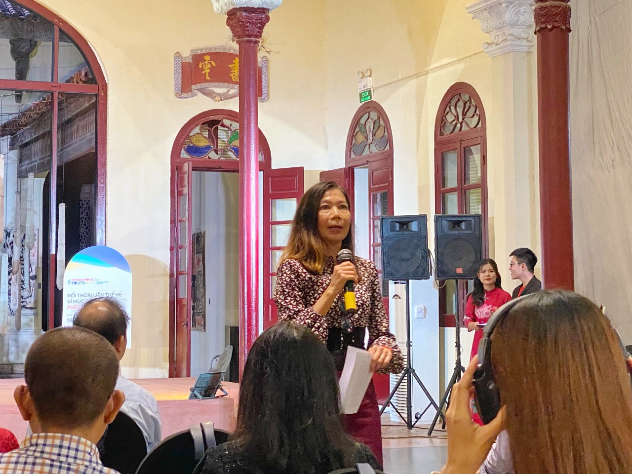 bà Pauline Tamesis, Điều phối viên Thường trú Liên hợp quốc (LHQ) tại Việt Nam phát biểu tại tọa đàm.