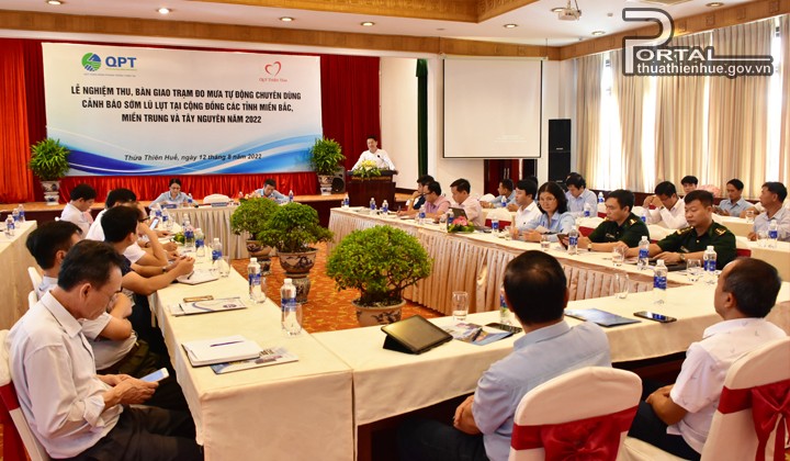 13 tỉnh, thành được bàn giao 151 trạm đo mưa tự động phục vụ cảnh báo sớm mưa lũ tại cộng đồng