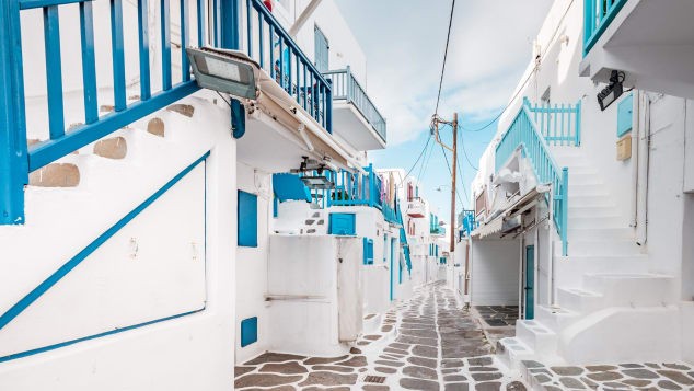 Phố cổ Mykonos (Ảnh: Shutterstock)
