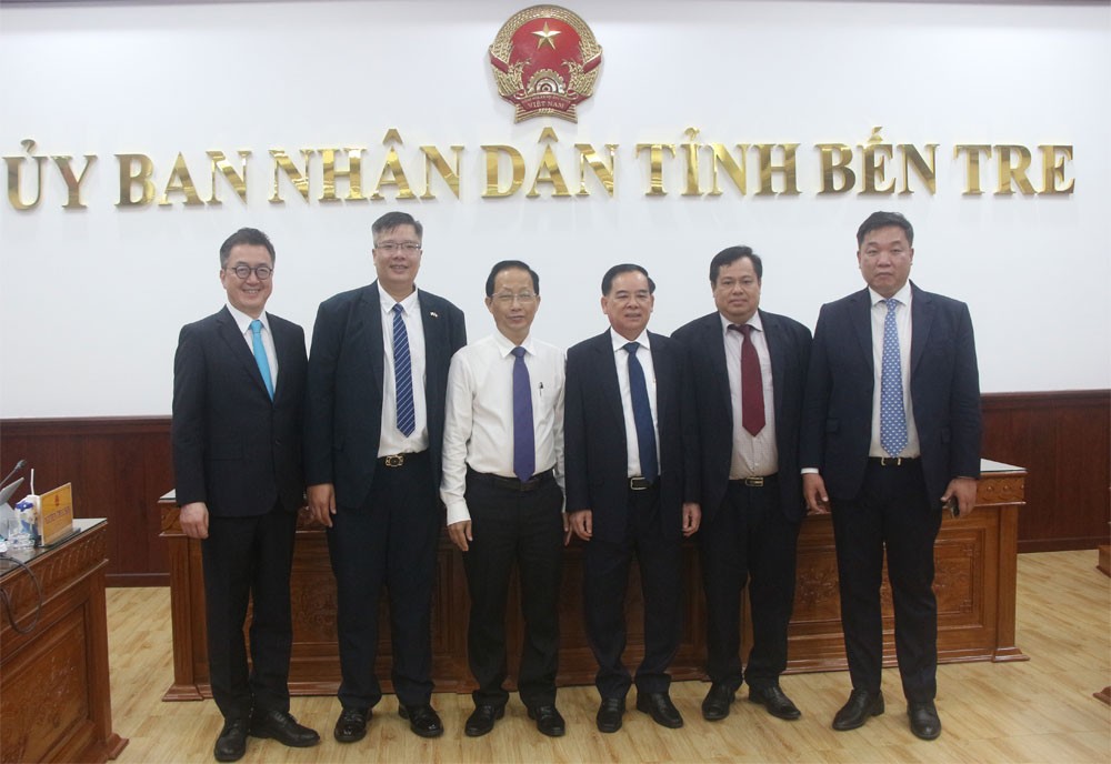 Hiệp hội Doanh nhân và Đầu tư Việt Nam - Hàn Quốc tìm hiểu cơ hội hợp tác tại tỉnh Bến Tre