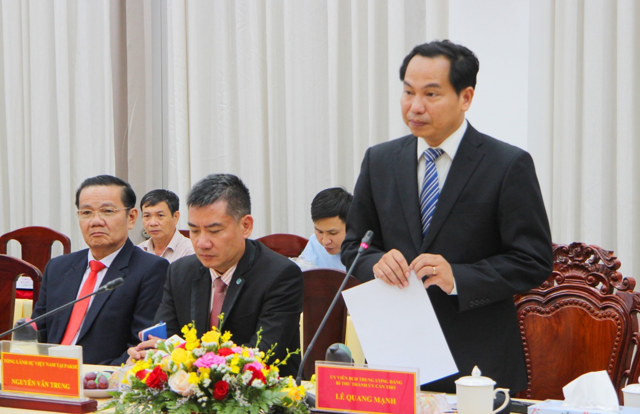 TP Cần Thơ và tỉnh Champasak (Lào) đẩy mạnh hợp tác đa lĩnh vực