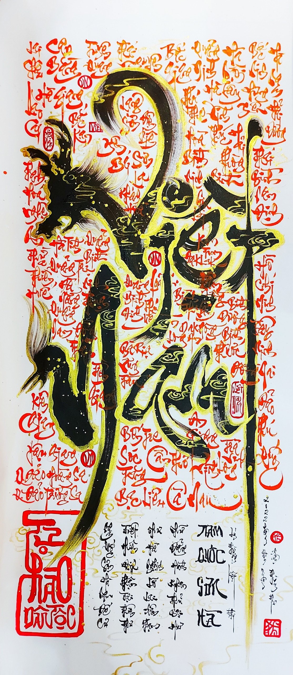 39 tác phẩm tham gia trưng bày về Thư pháp kết hợp với Graffiti
