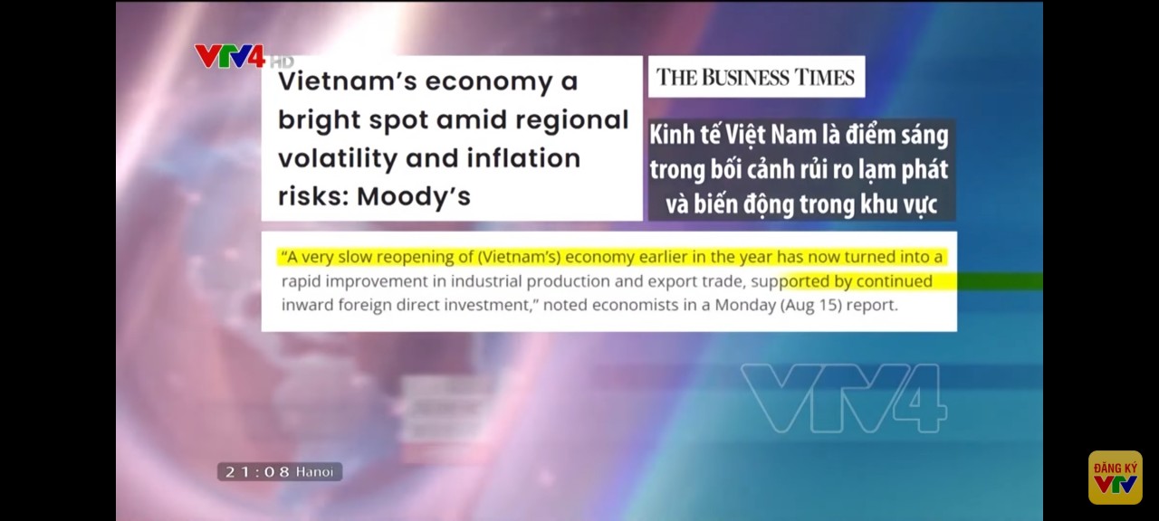 Tạp chí The Business Times: Kinh tế Việt Nam đã cải thiện nhanh chóng
