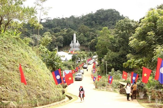 Quang cảnh Khu di tích lịch sử cách mạng Việt Nam-Lào tại bản Lao Khô I, xã Phiêng Khoài, huyện Yên Châu, tỉnh Sơn La (Ảnh: Nguyễn Cường/TTXVN)