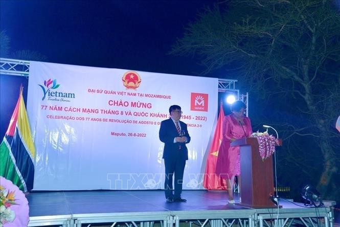 Đại sứ Việt Nam tại Mozambique Phạm Hoàng Kim phát biểu tại sự kiện.