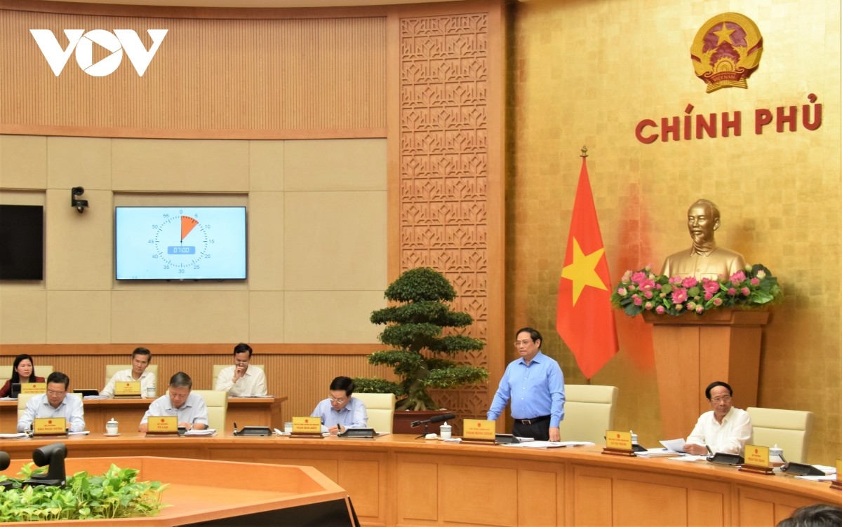 Thủ tướng Phạm Minh Chính chủ trì phiên họp Chính phủ thường kỳ tháng 8