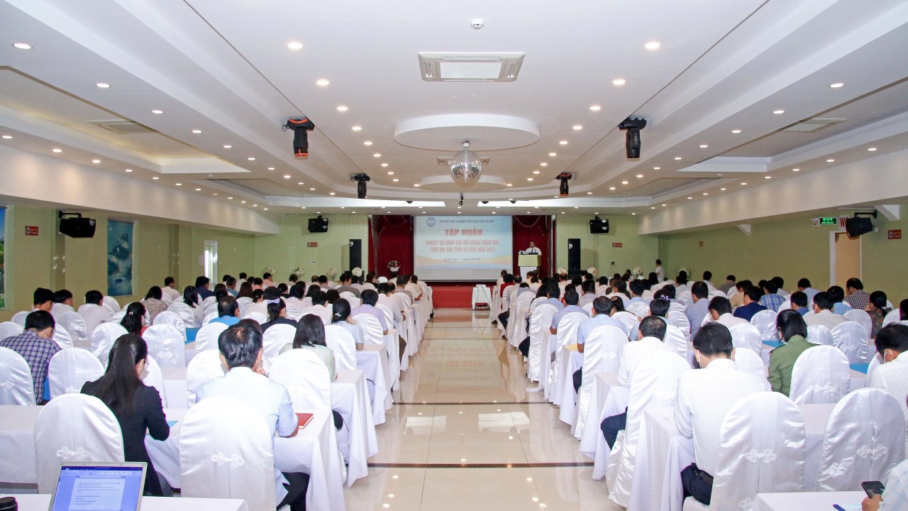 Cà Mau: Tập huấn kiến thức công tác đối ngoại nhân dân cho gần 200 cán bộ