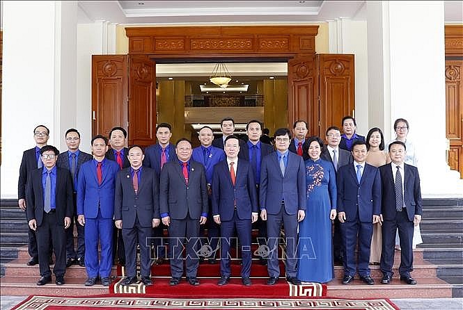 Đồng chí Võ Văn Thưởng tiếp đoàn Đại biểu Đoàn Thanh niên Nhân dân Cách mạng Lào