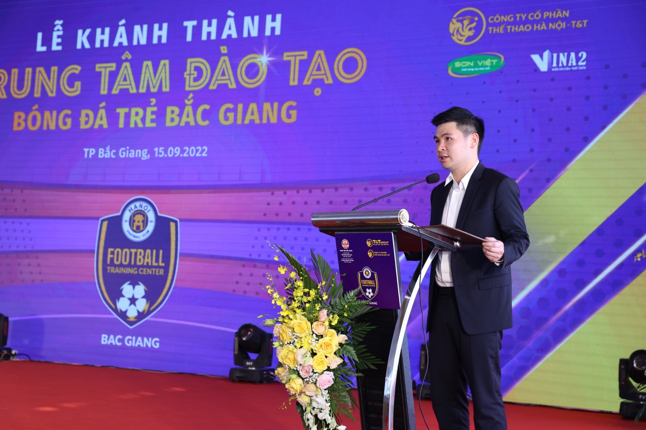 CLB bóng đá Hà Nội khánh thành trung tâm đào tạo bóng đá trẻ tại Bắc Giang
