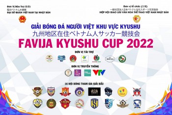 16 đội tham gia giải bóng đá của cộng đồng người Việt khu vực Kyushu - Nhật Bản
