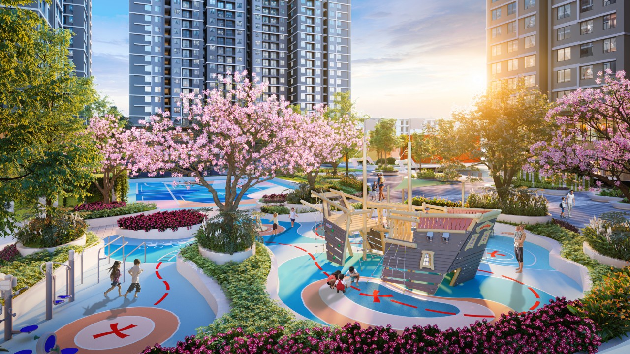 Hanoi Melody Residences sở hữu nhiều tiện ích phục vụ con trẻ.