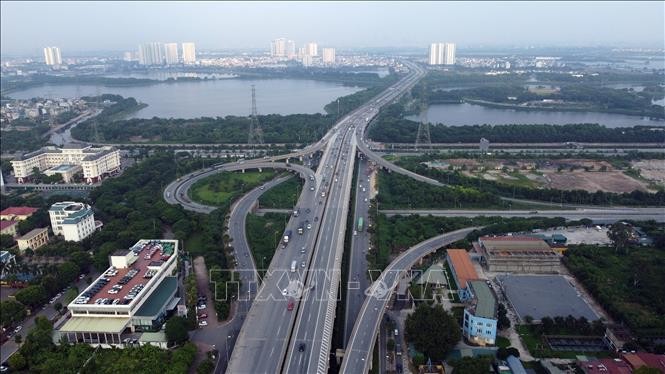 Nút giao thông Pháp Vân – Cầu Giẽ cửa ngõ phía Nam của Thủ đô (Ảnh minh họa: Huy Hùng/TTXVN).