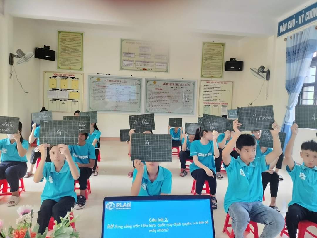 PLAN hỗ trợ thúc đẩy Quyền tham gia của trẻ em tại Quảng Bình