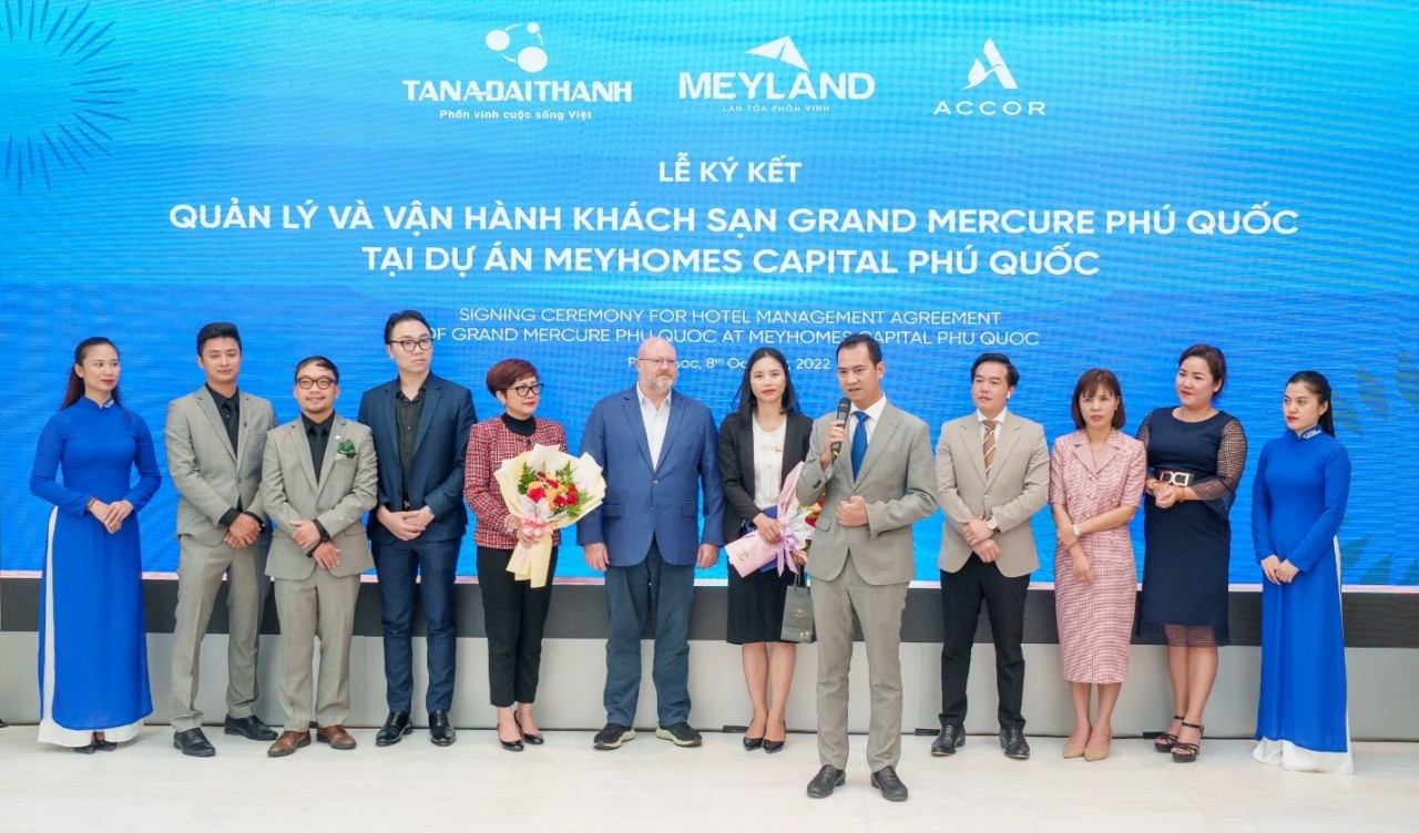 Ông Phạm Minh Đức, Phó TGĐ Tập đoàn Tân Á Đại Thành phát biểu tại sự kiện.