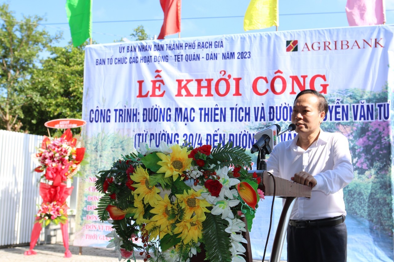 Công đoàn Agribank hỗ trợ 6 tỷ đồng làm đường giao thông tại TP Rạch Giá, Kiên Giang