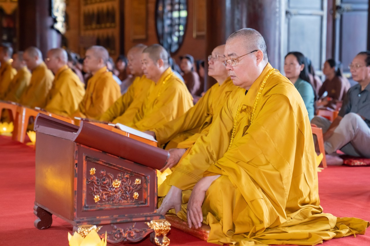 Toàn cảnh Lễ cầu Quốc thái dân an, hoà bình thế giới tại chùa Bái Đính