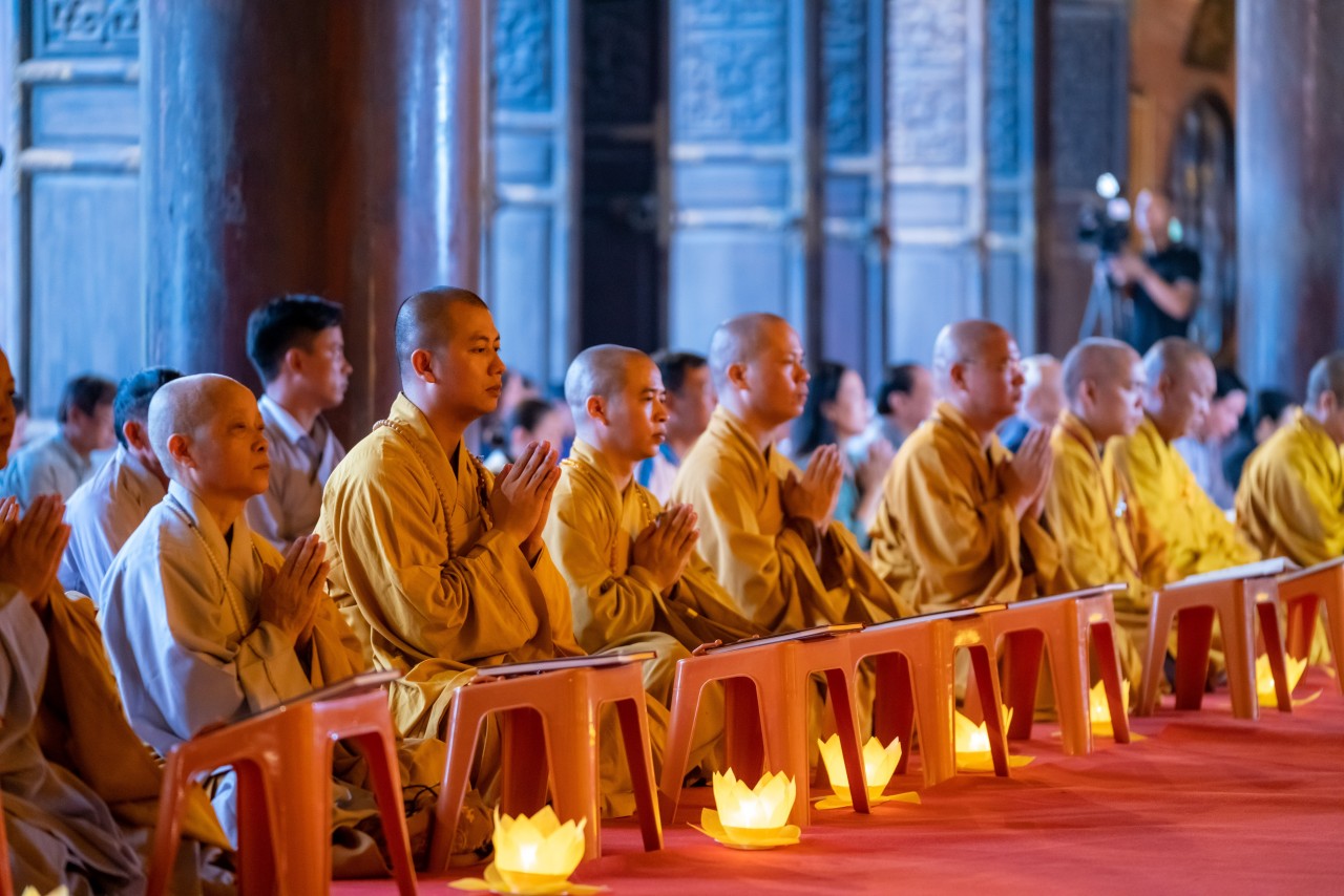 Toàn cảnh Lễ cầu Quốc thái dân an, hoà bình thế giới tại chùa Bái Đính