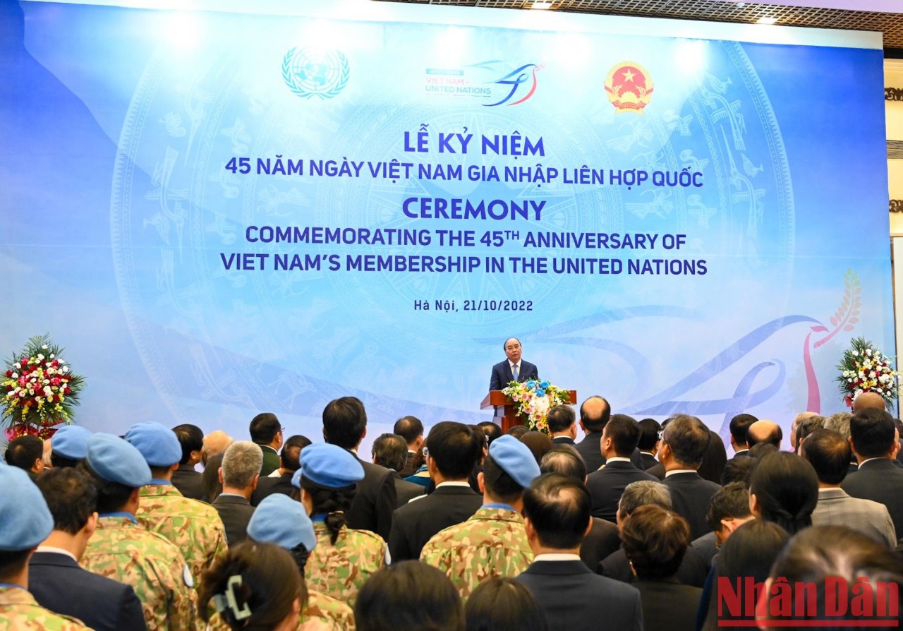 [Ảnh] Lễ kỷ niệm 45 năm ngày Việt Nam gia nhập Liên hợp quốc