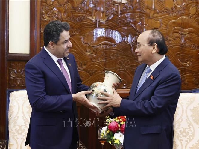 Chủ tịch nước tiếp Đại sứ Các Tiểu Vương quốc Arab Thống nhất đến chào từ biệt