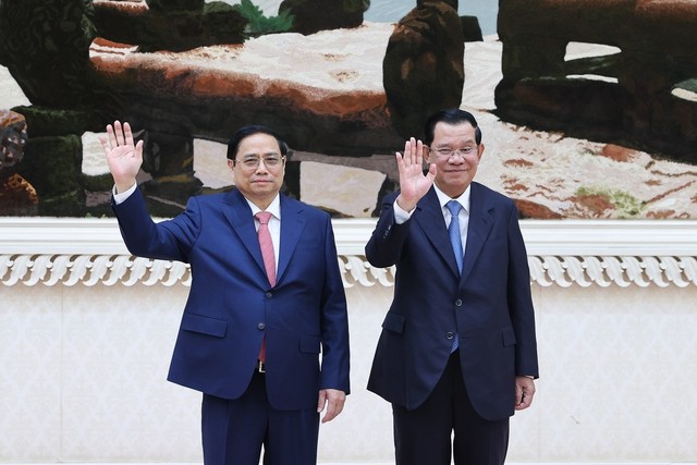 Chùm ảnh: Lễ đón chính thức Thủ tướng Phạm Minh Chính thăm Campuchia Chùm ảnh: Lễ đón chính thức Thủ tướng Phạm Minh Chính thăm Campuchia