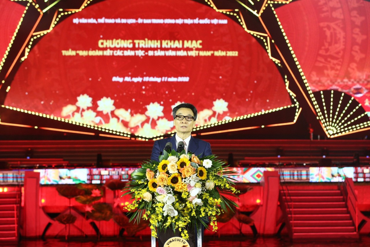 Phó Thủ tướng Vũ Đức Đam phát biểu tại buổi lễ.