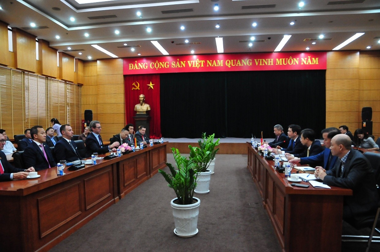 Quang cảnh buổi làm việc (Ảnh: moit.gov.vn).