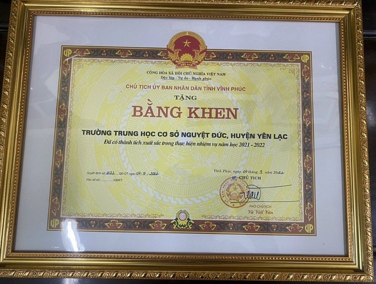 Trường THCS Nguyệt Đức chú trọng nâng cao chất lượng giáo dục