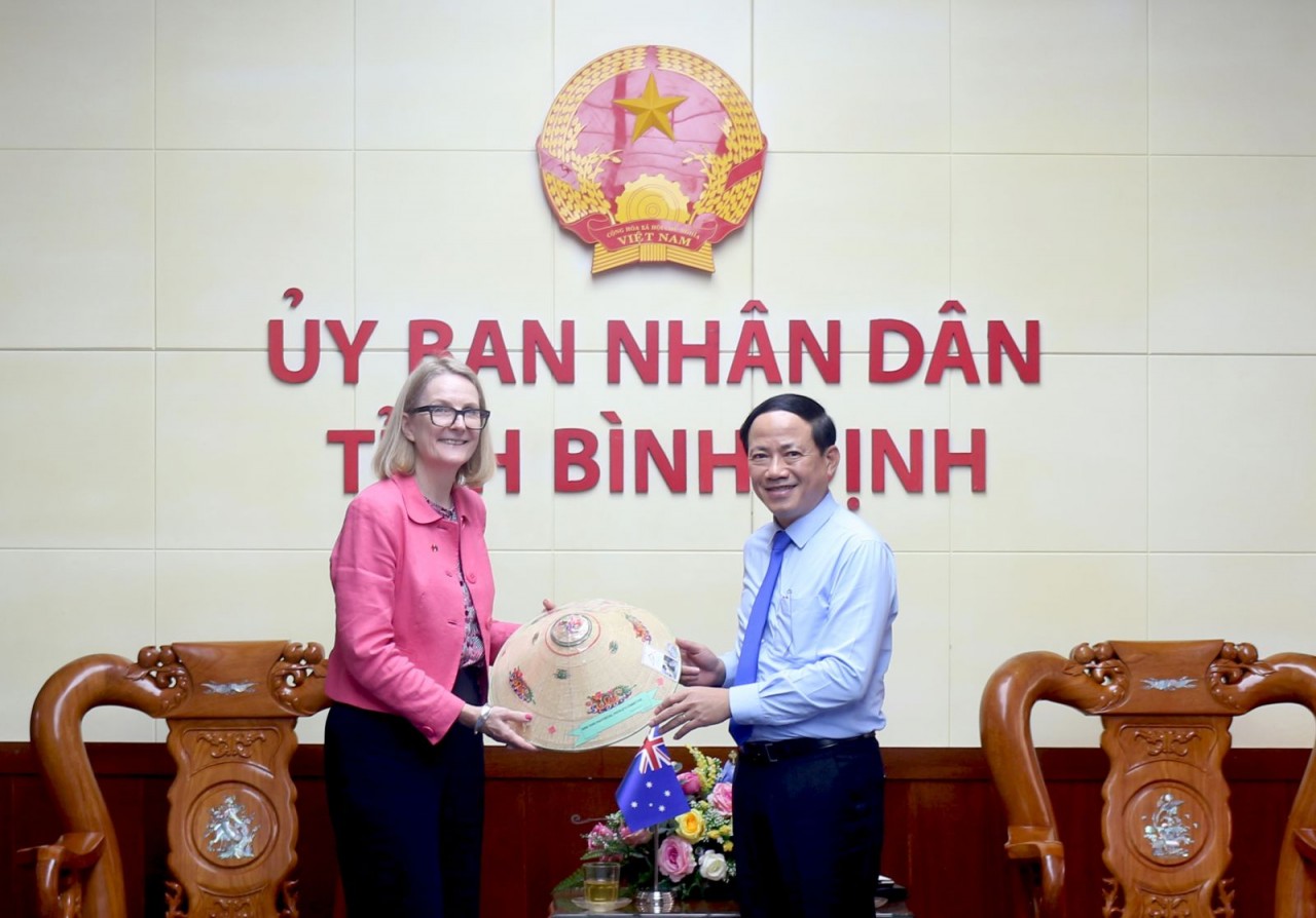 Thúc đẩy mối quan hệ hợp tác thiết thực, hiệu quả giữa Úc và tỉnh Bình Định