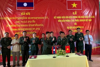Quảng Trị: Các Đồn Biên phòng Việt Nam và Lào tổ chức lễ kết nghĩa