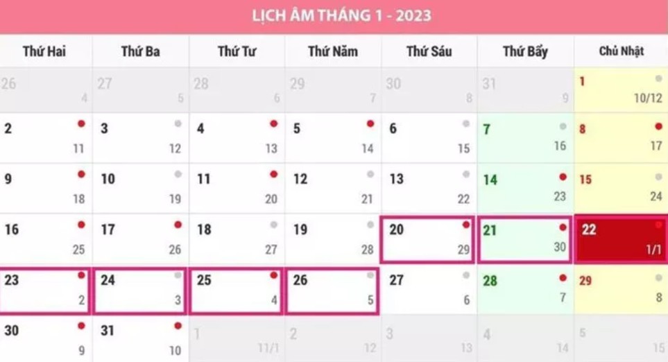 Chính phủ đồng ý dịp nghỉ Tết Nguyên đán Quý Mão 2023, công chức, viên chức sẽ được nghỉ 7 ngày.