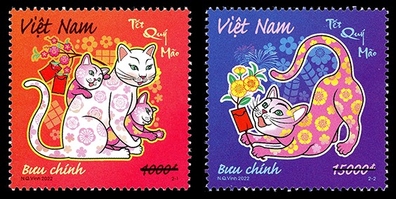 Tết Quý Mão 2023 trên tem bưu chính